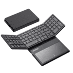 Compact Quad-Fold Wireless Keyboard
